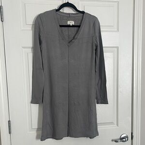Lou & Grey Gray Long Sleeve Dress